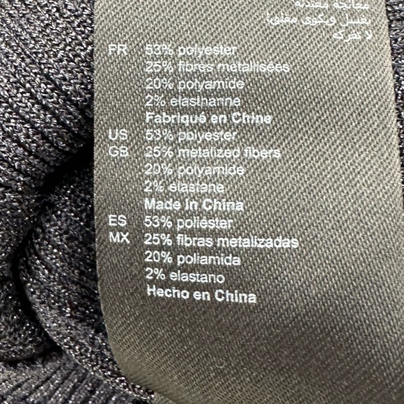 ❗️SOLD❗️✨HOST PICK✨ SANDRO NAVY TOP (Size L) - Picture 8 of 10